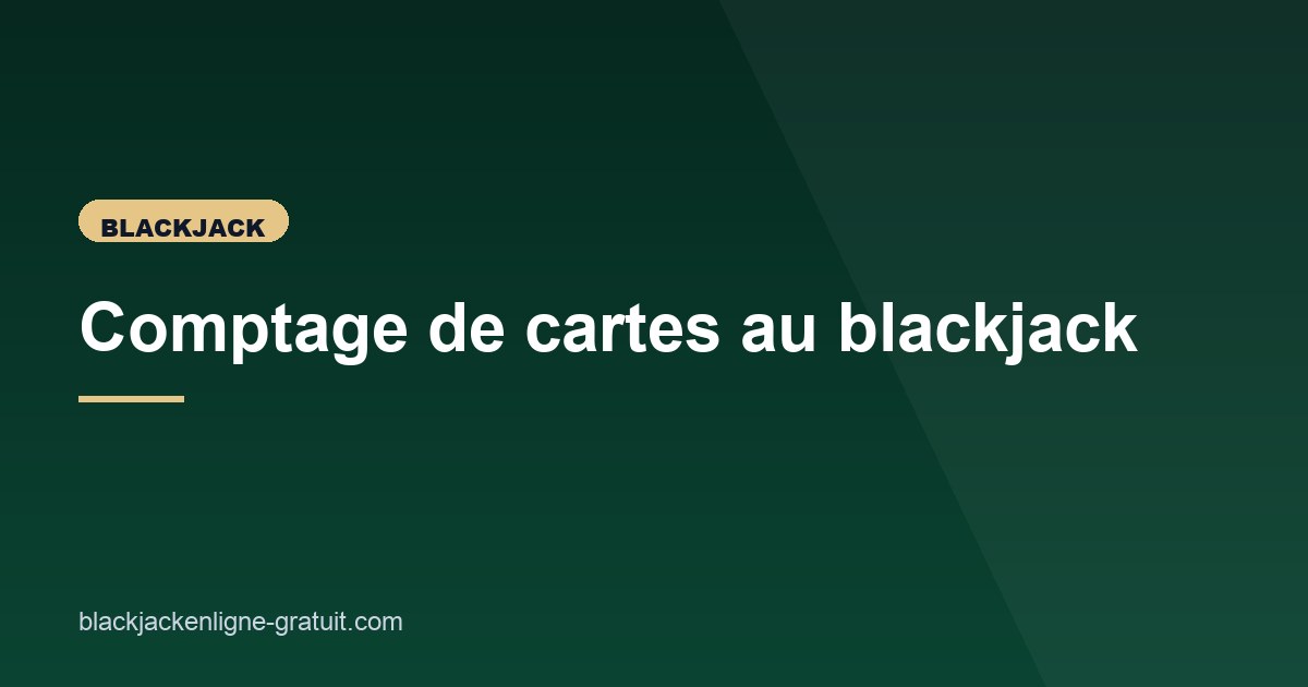 Illustration de l'article consacré au comptage de cartes au blackjack