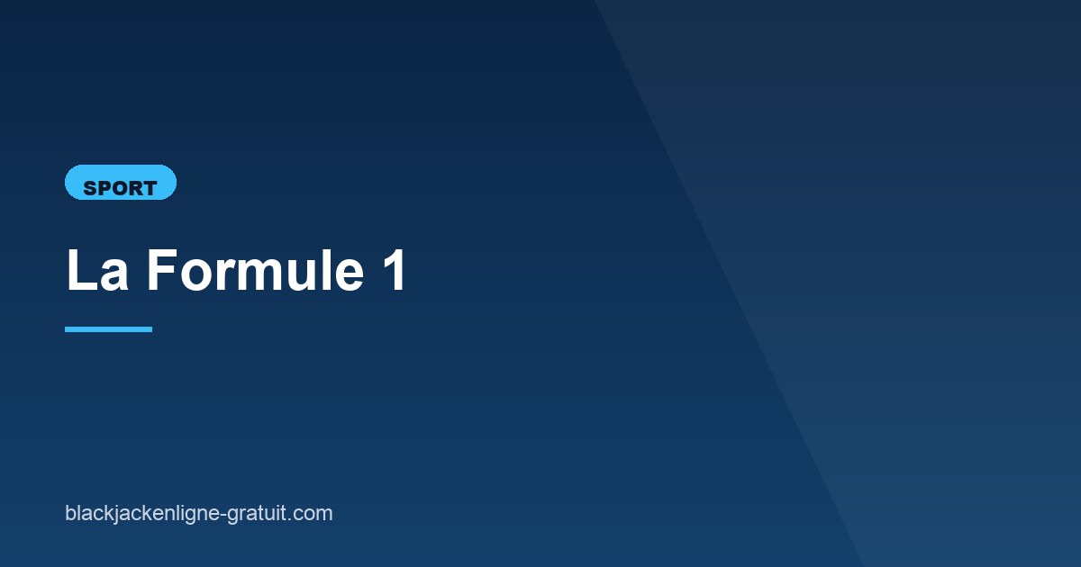Illustration de l'article consacré à la Formule 1