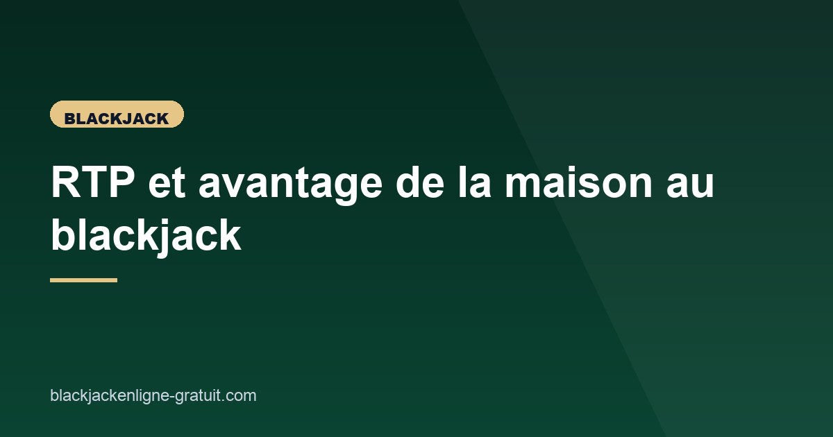 Illustration de l'article consacré au RTP du blackjack