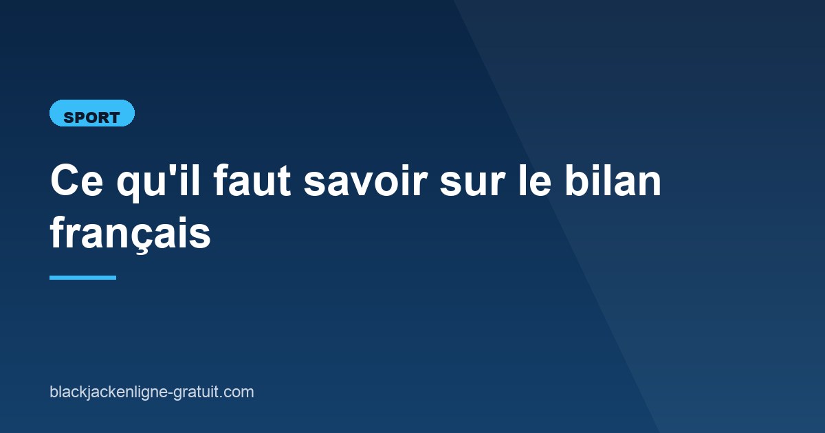 Illustration de l'article consacré au bilan français des JO 2026